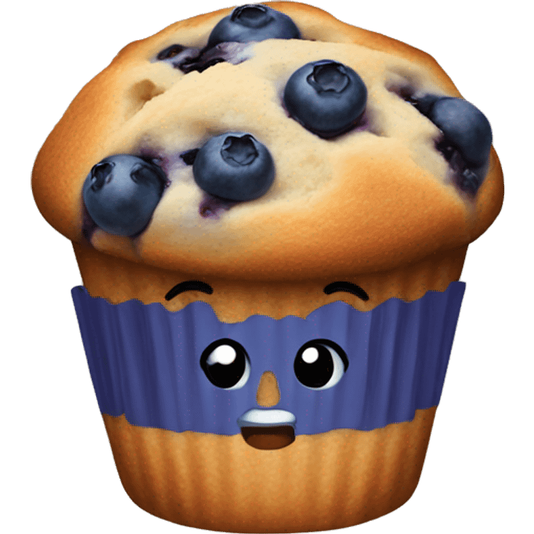 Blueberry muffin  emoji