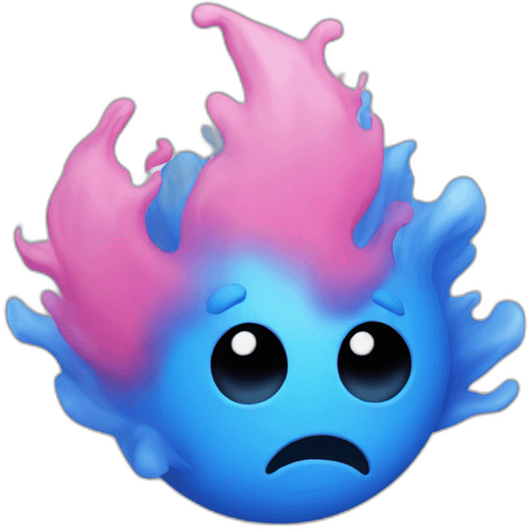 Fiery Blue Pink emoji