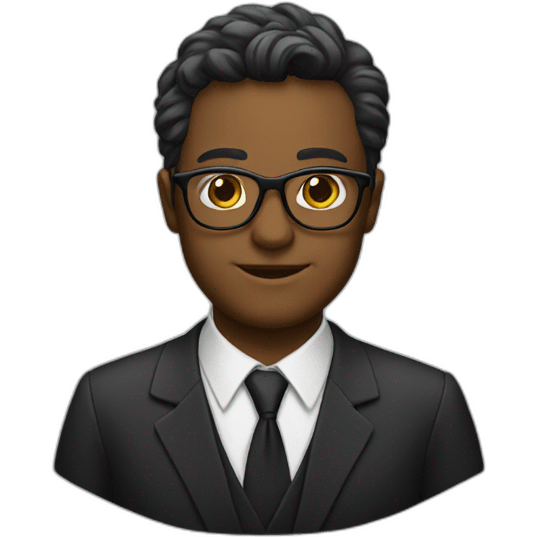 Lawyer with glasses  emoji