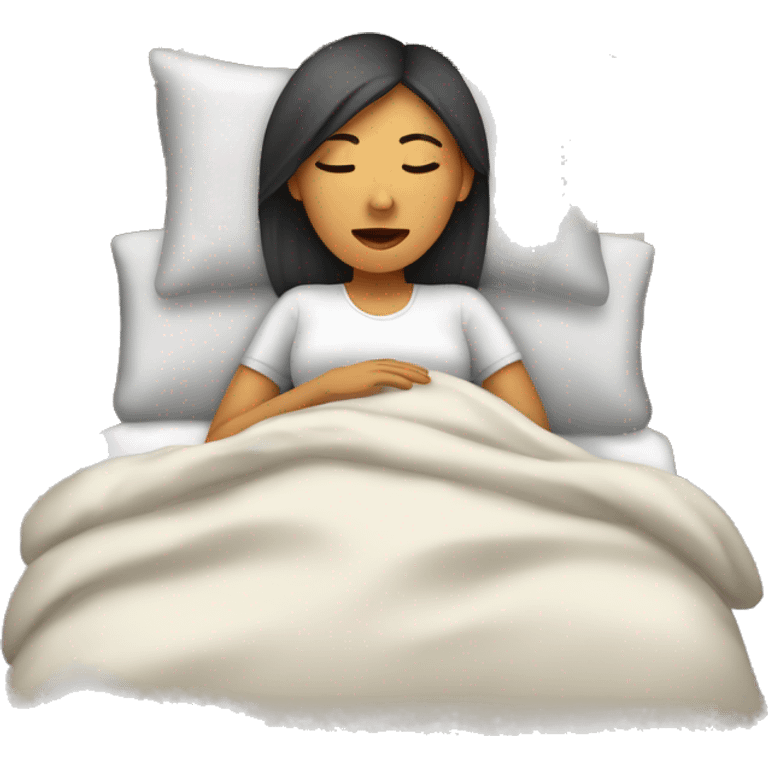 Mujer dormida  emoji