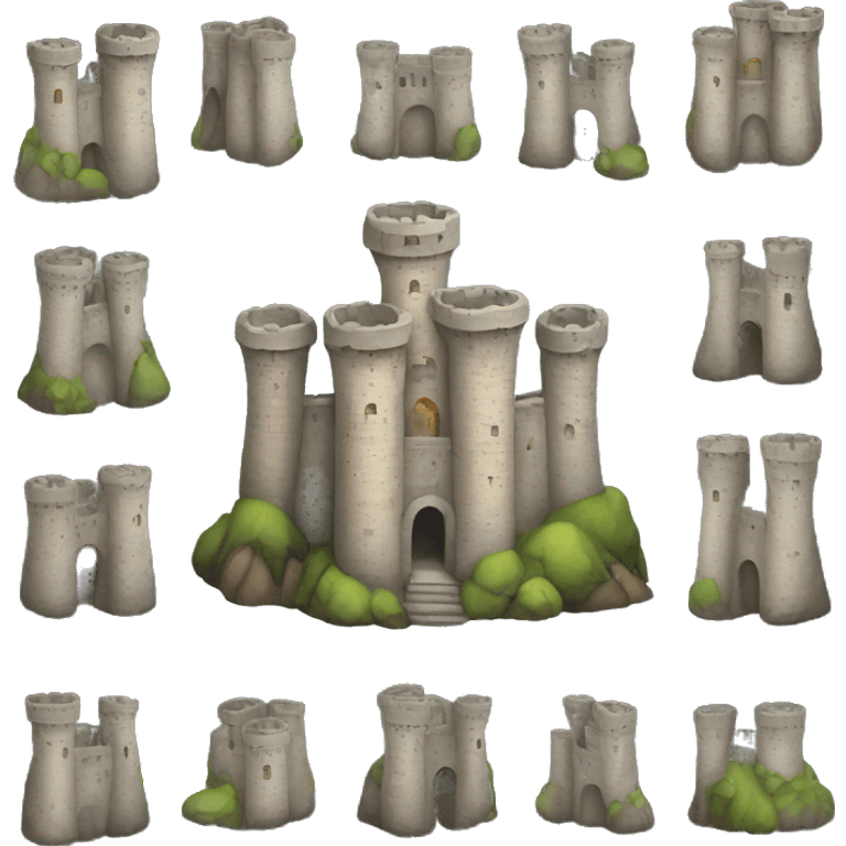 Stone castle  emoji