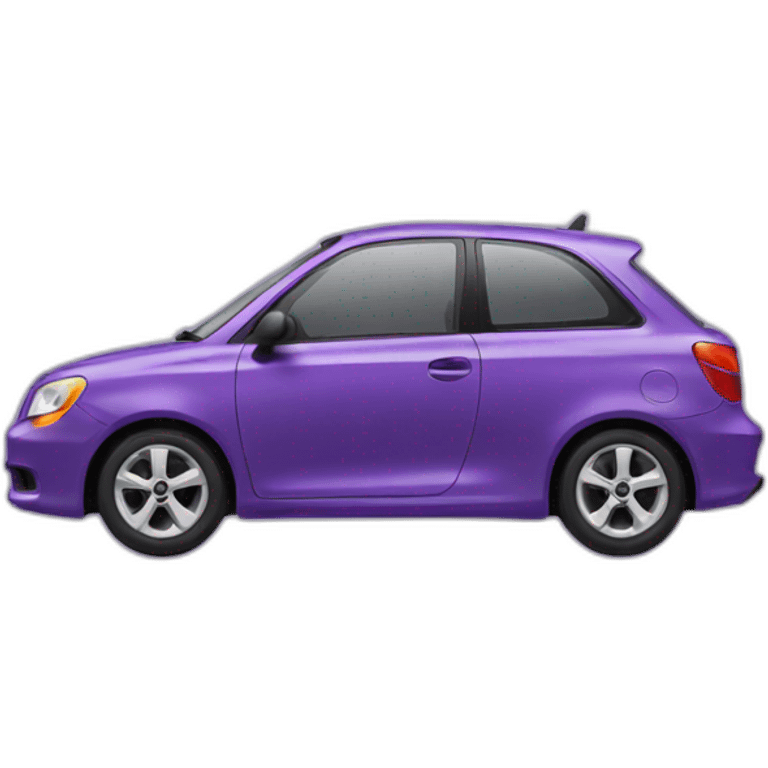 car outside repair purple emoji