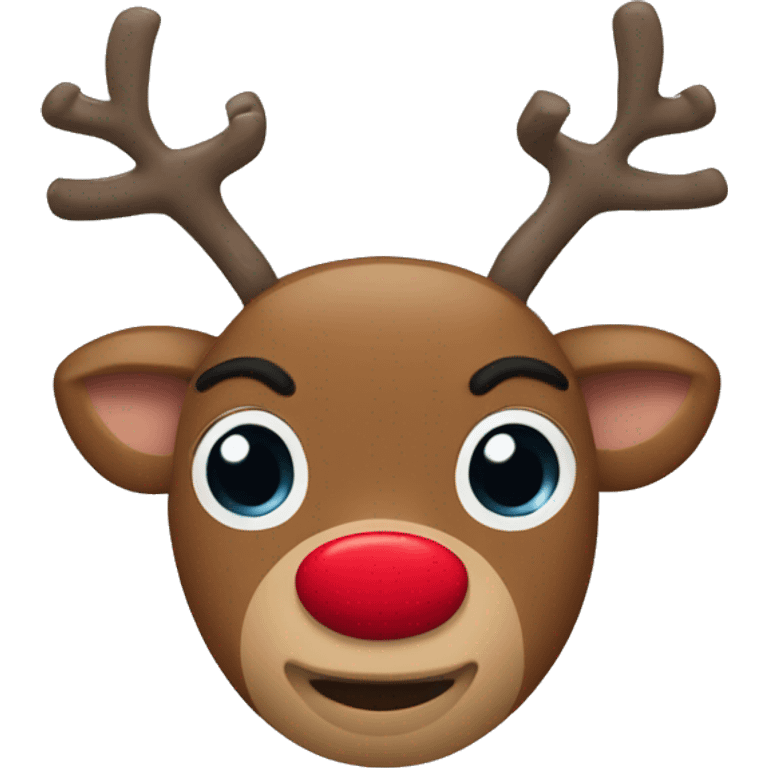 rudolph the red nosed reindeer emoji