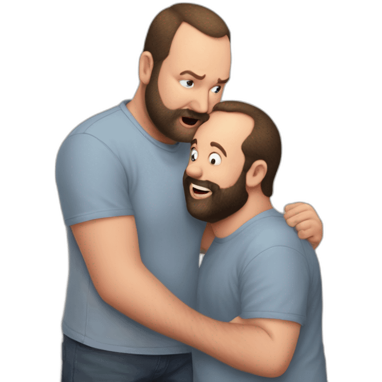 tom segura kissing bert kreischer emoji