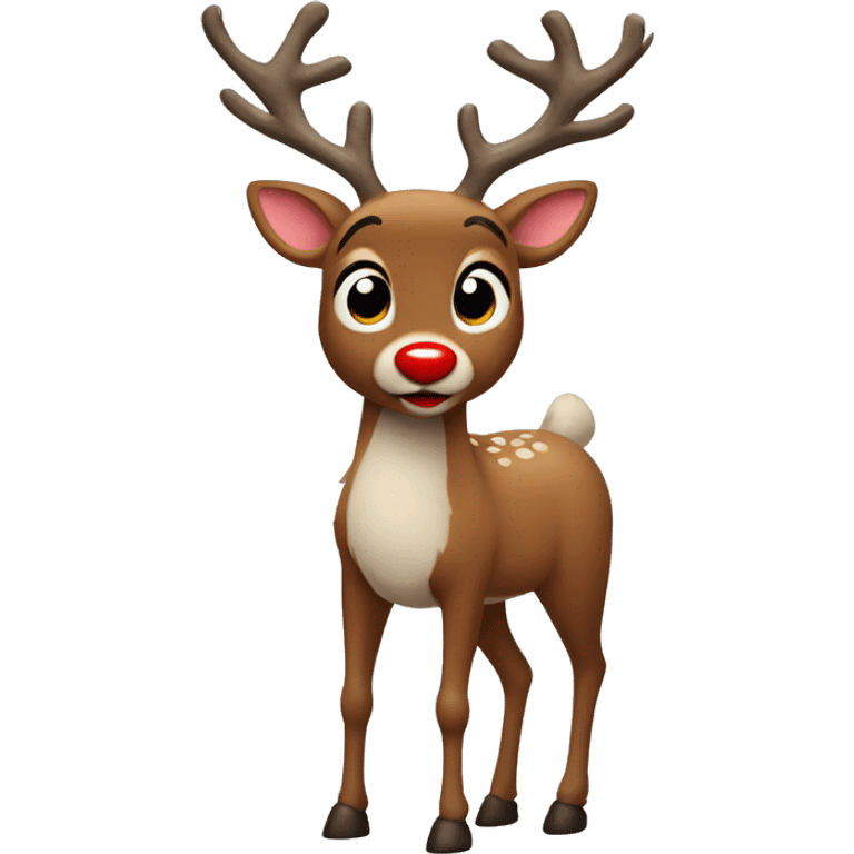 Rudolph the red nosed reindeer emoji