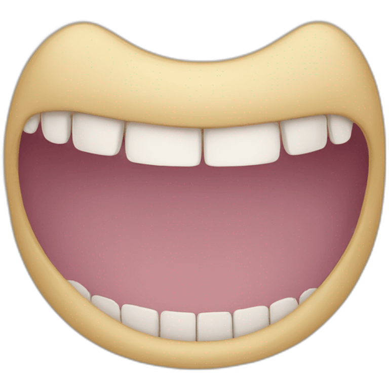 Person smiling with a missing front tooth emoji