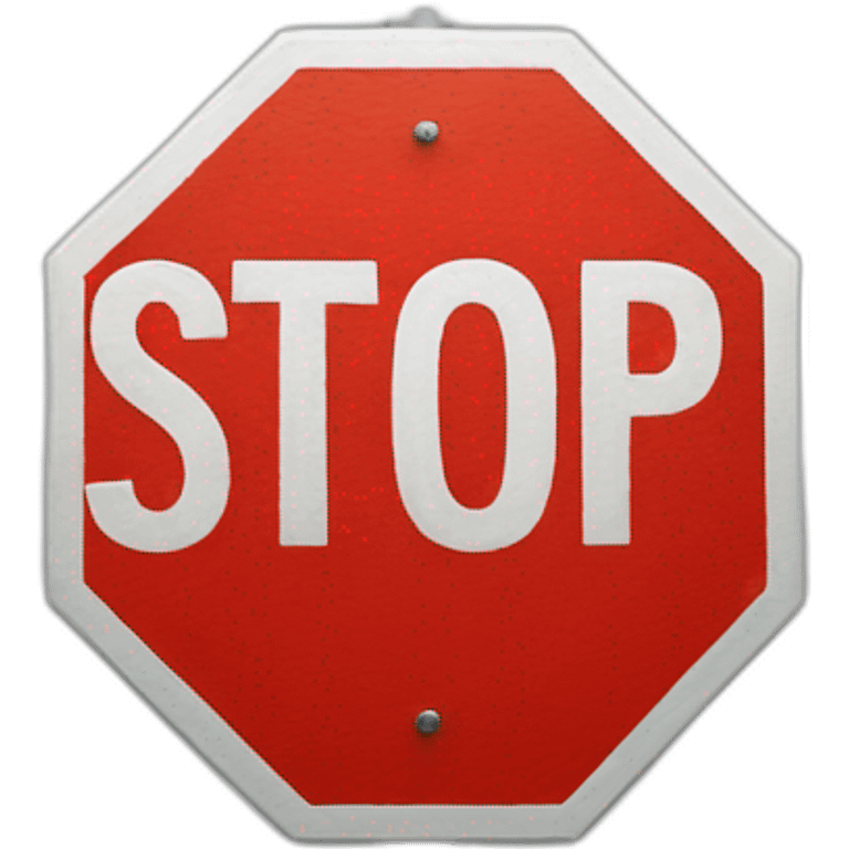 stop sign emoji