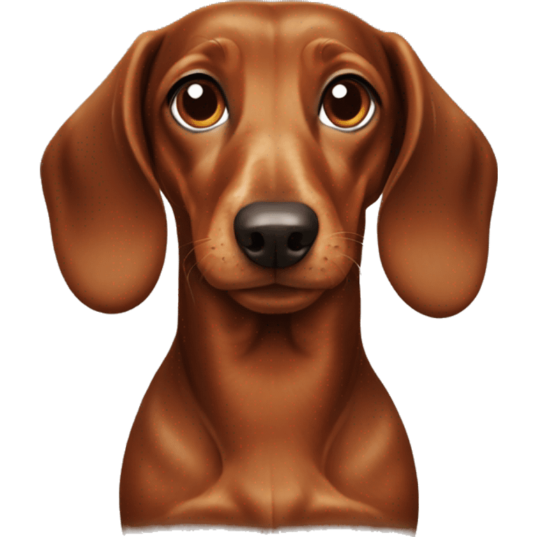 brown dachshund emoji