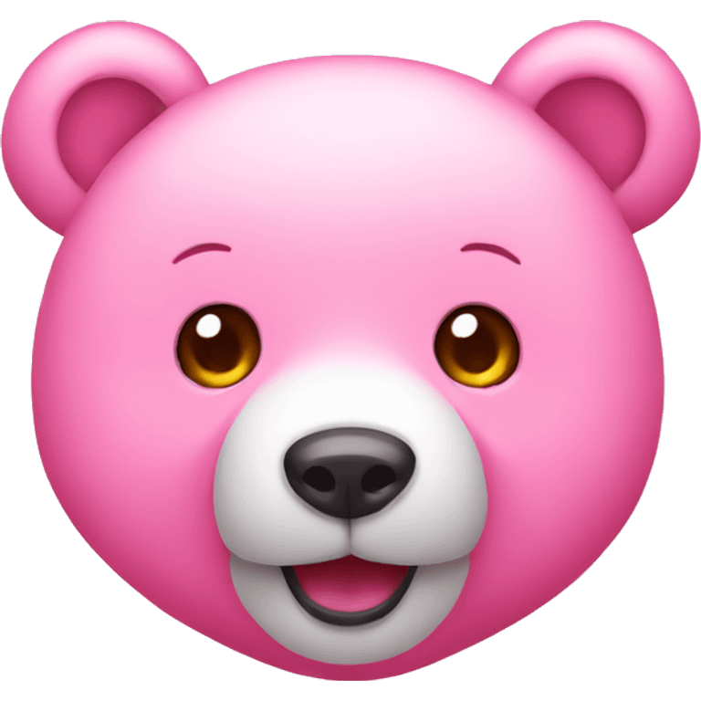 Pink cute bear emoji