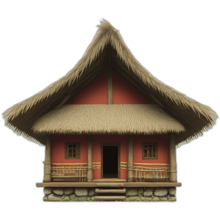 toraja traditional house 4k emoji