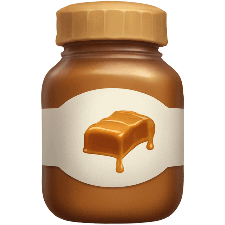 open jar of caramel emoji