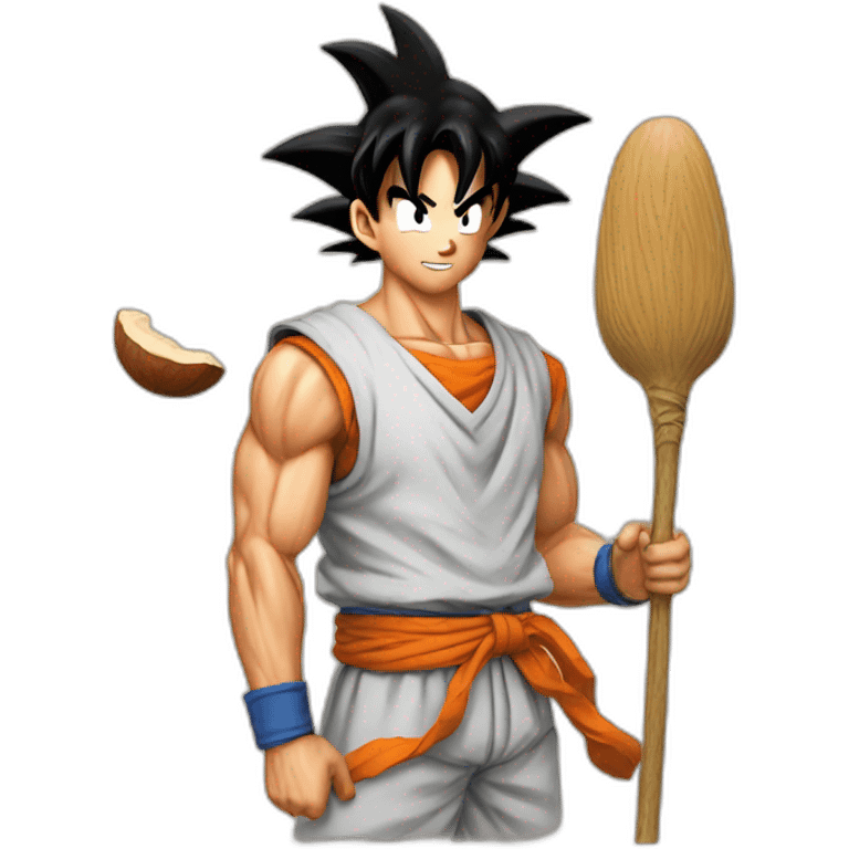 does goku clean nuts? emoji