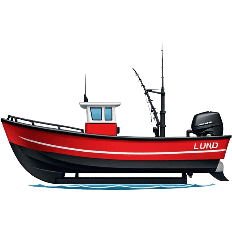 Fishing Boat - Lund 1775 Crossover XS (Model Year: 2022) (Iconic colour: Red with black trim) emoji