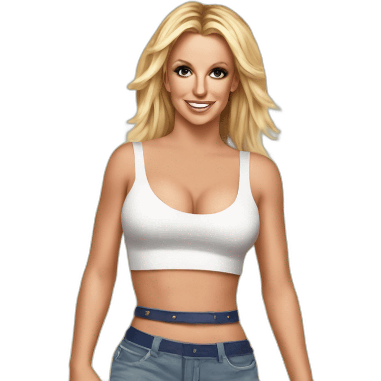 Britney spears in crop top emoji