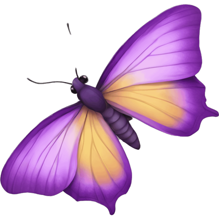 Mariposa morada emoji