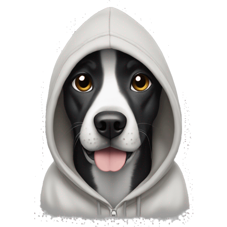 dog wearing a hoodie emoji