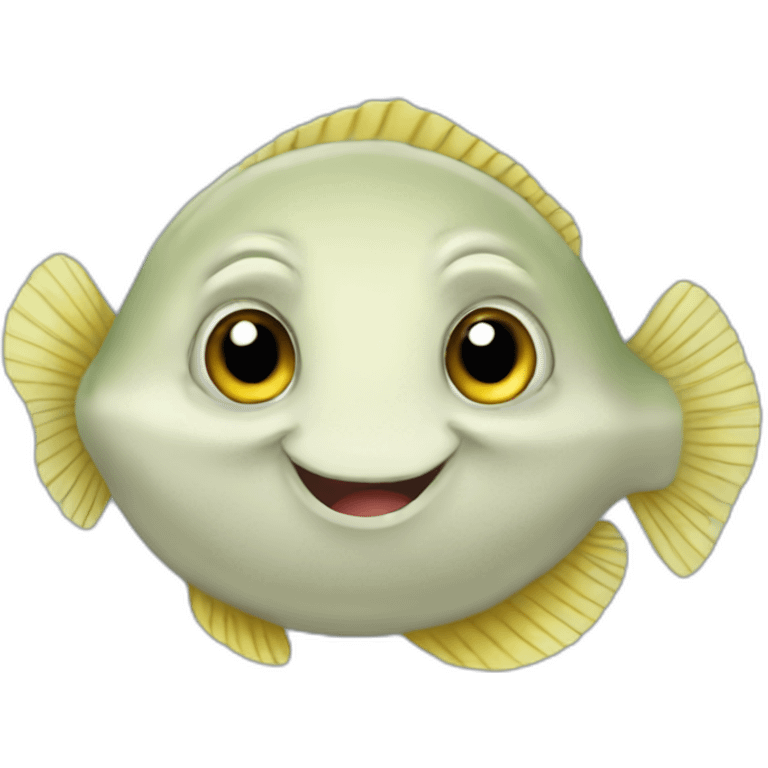 cute flounder emoji