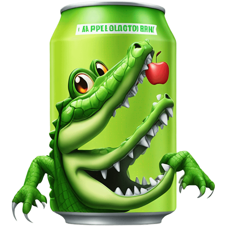 Apple Alligator Energy Drink can emoji