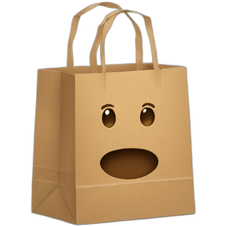 paper bag in hand emoji