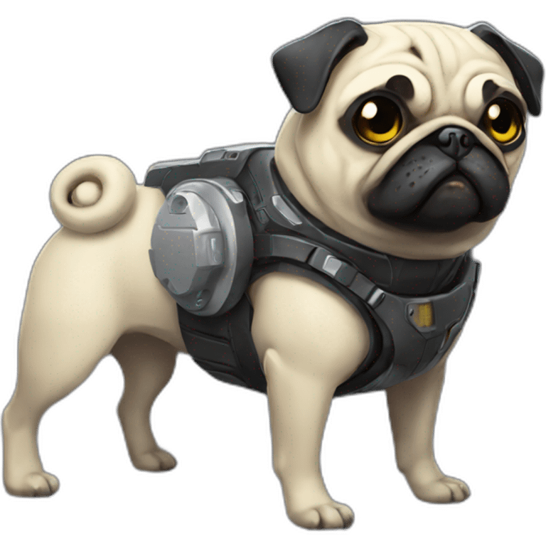 cyberpunk pug emoji