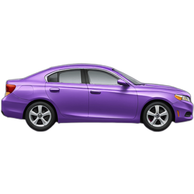 Purple sedan car emoji