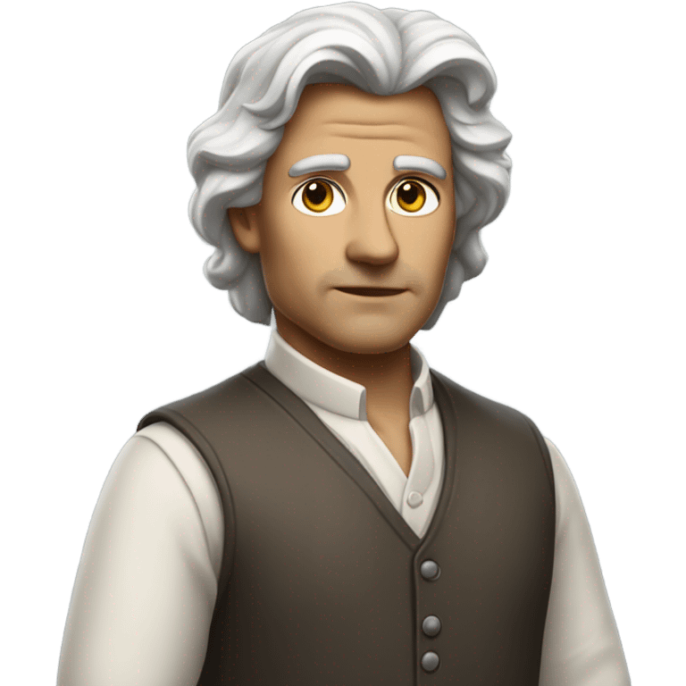 newton  full body realistic perfect face standing emoji