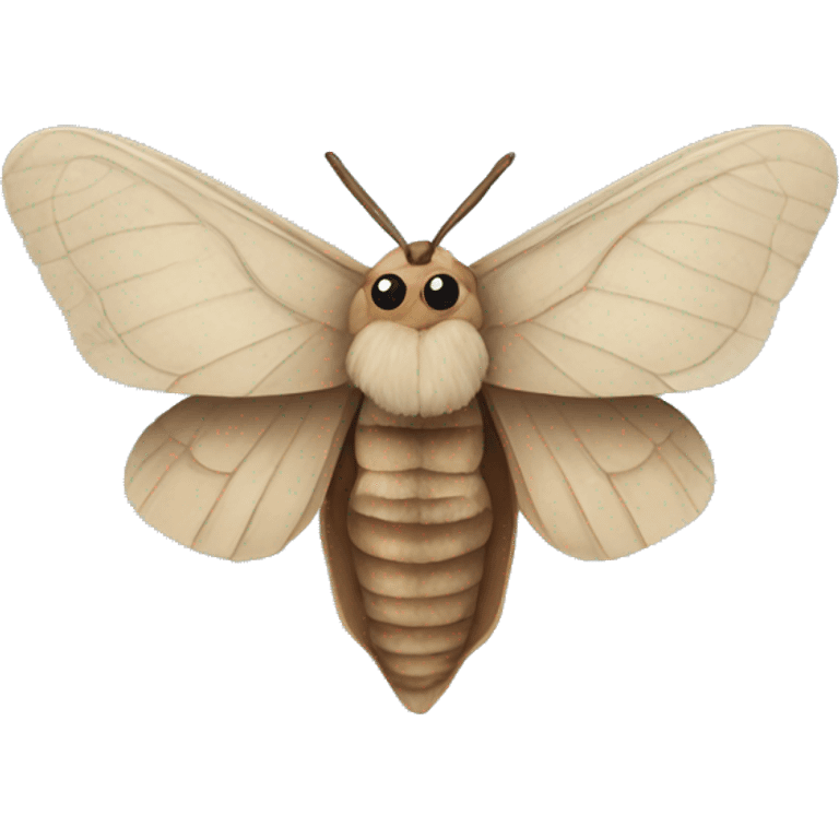 moth as a human emoji