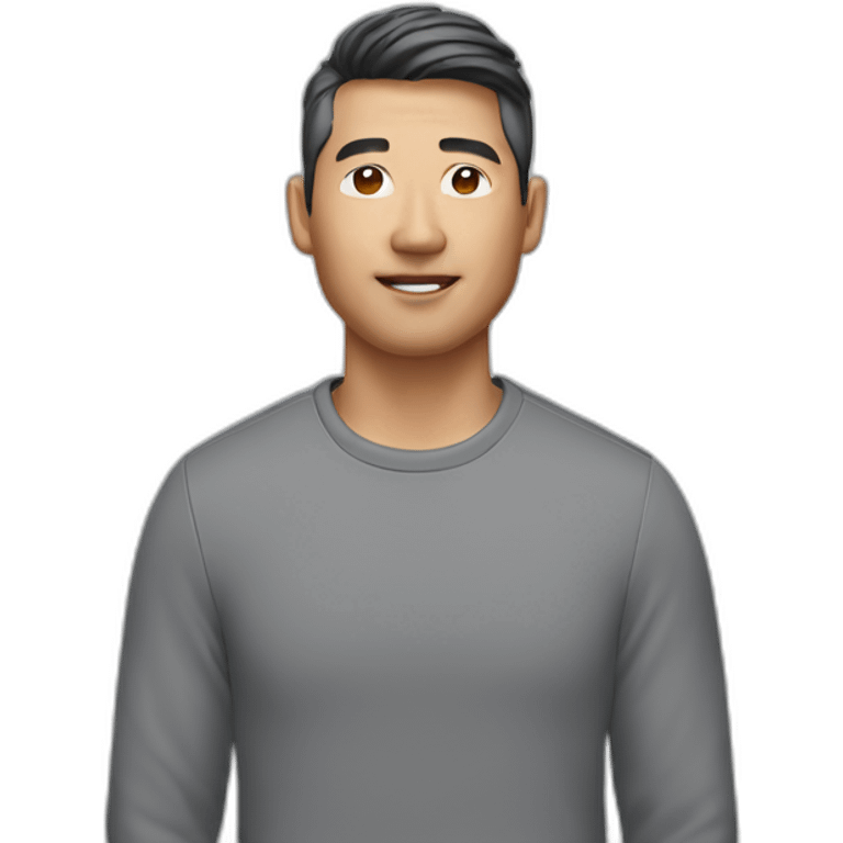 asian man with airpods emoji