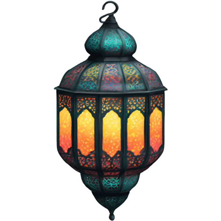 colorful pretty moroccan lantern emoji