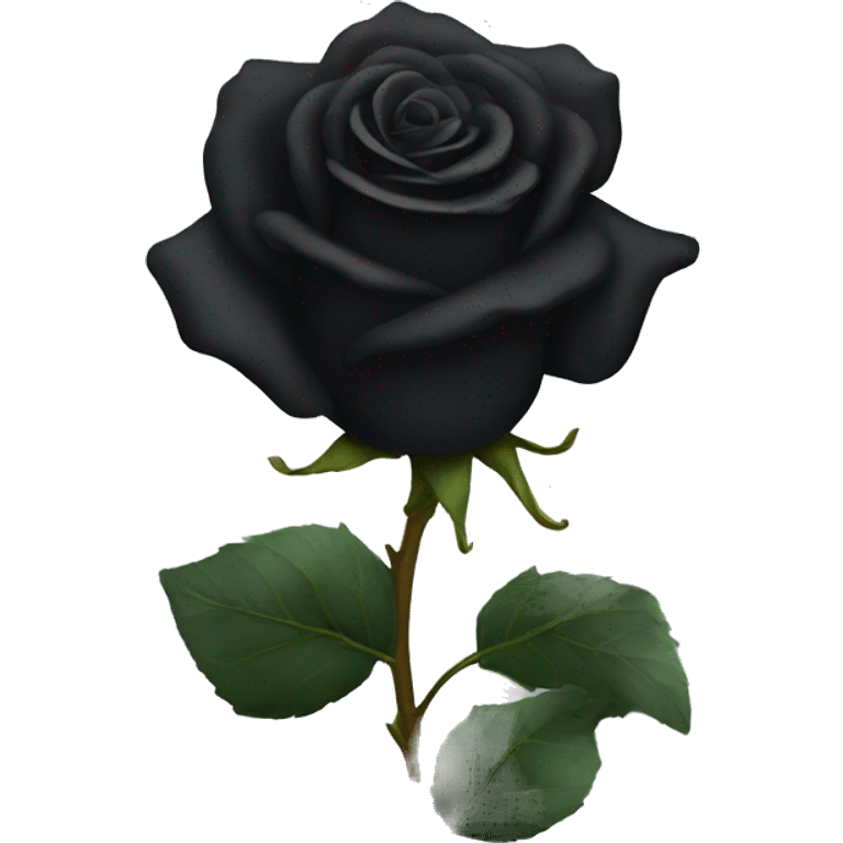 Black rose emoji