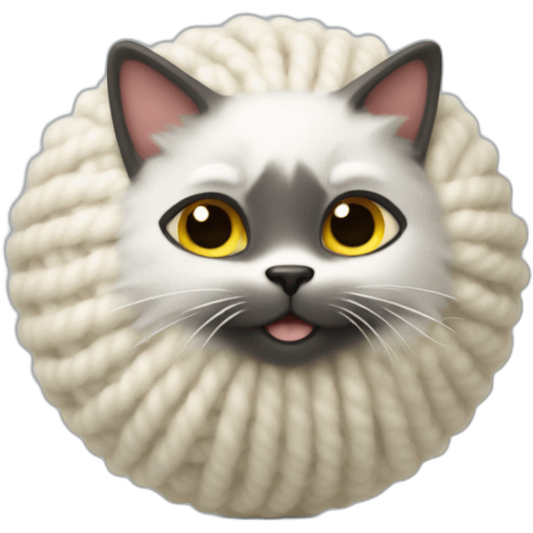 Cat-playing-wool-ball emoji