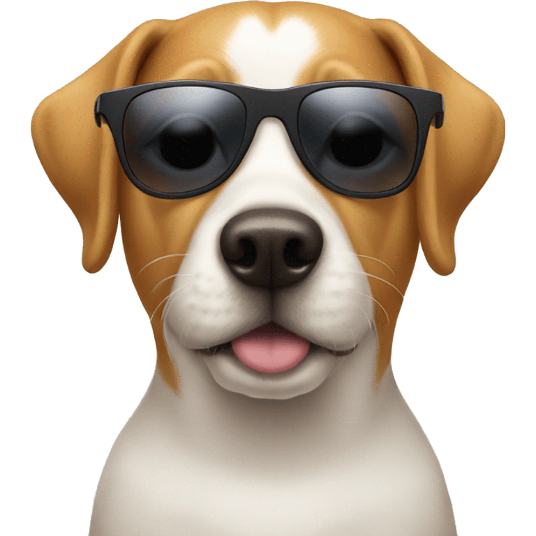 Dog wearing sun glasses  emoji