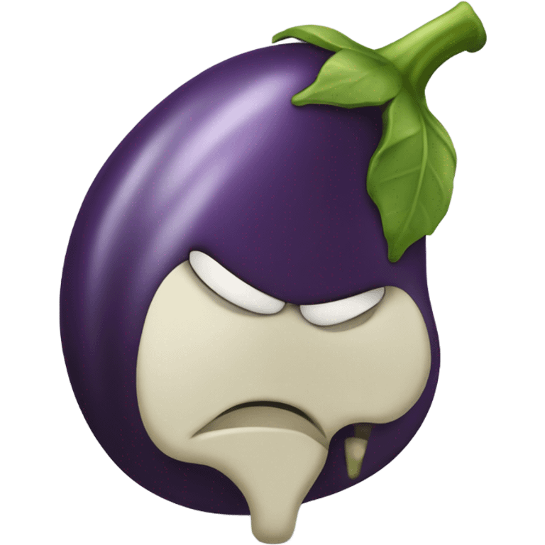 Very tired eggplant emoji