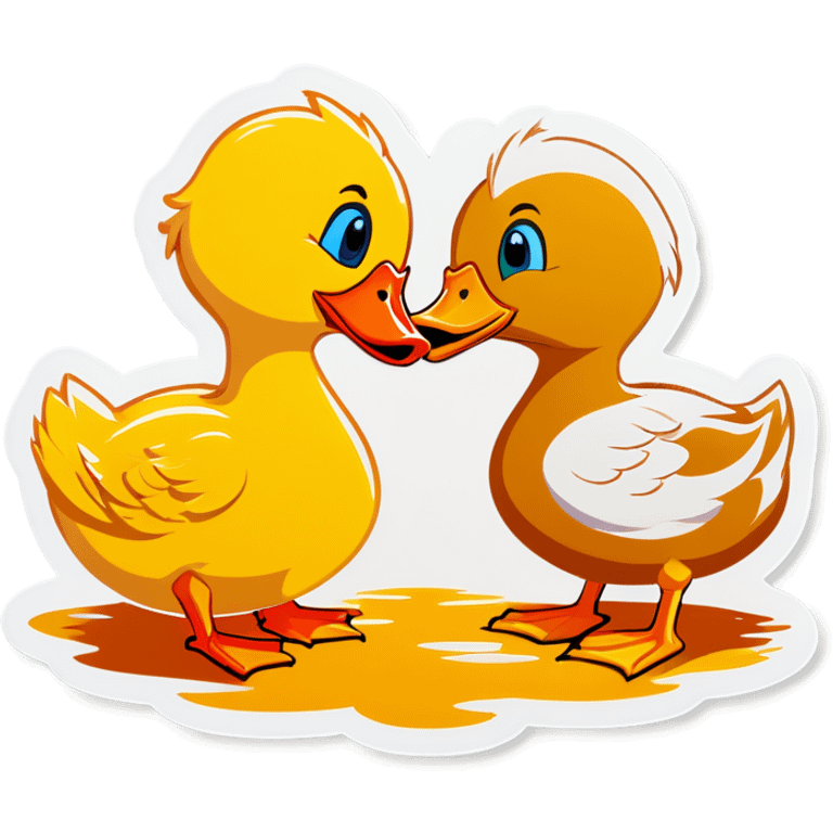 Duck kissing emoji