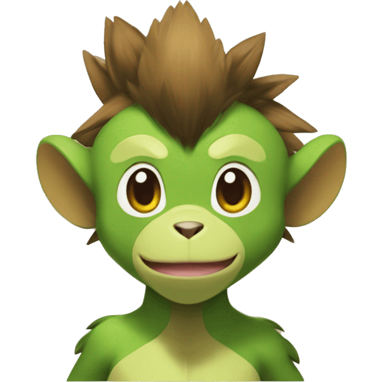 Pokemon mega Grookey emoji