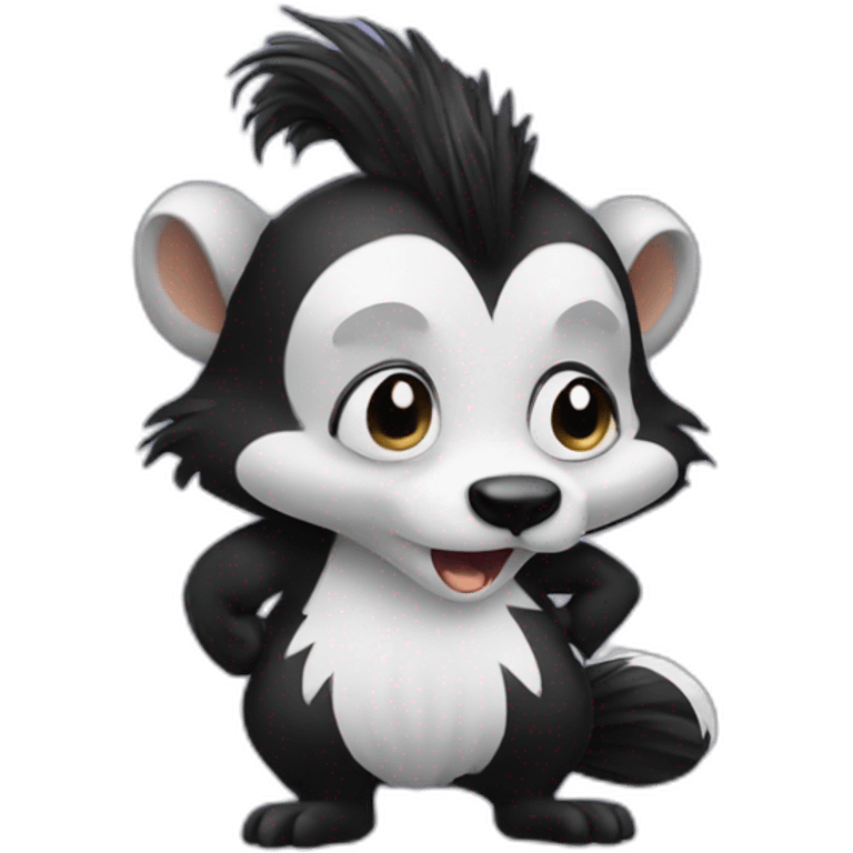 Stinky skunk emoji