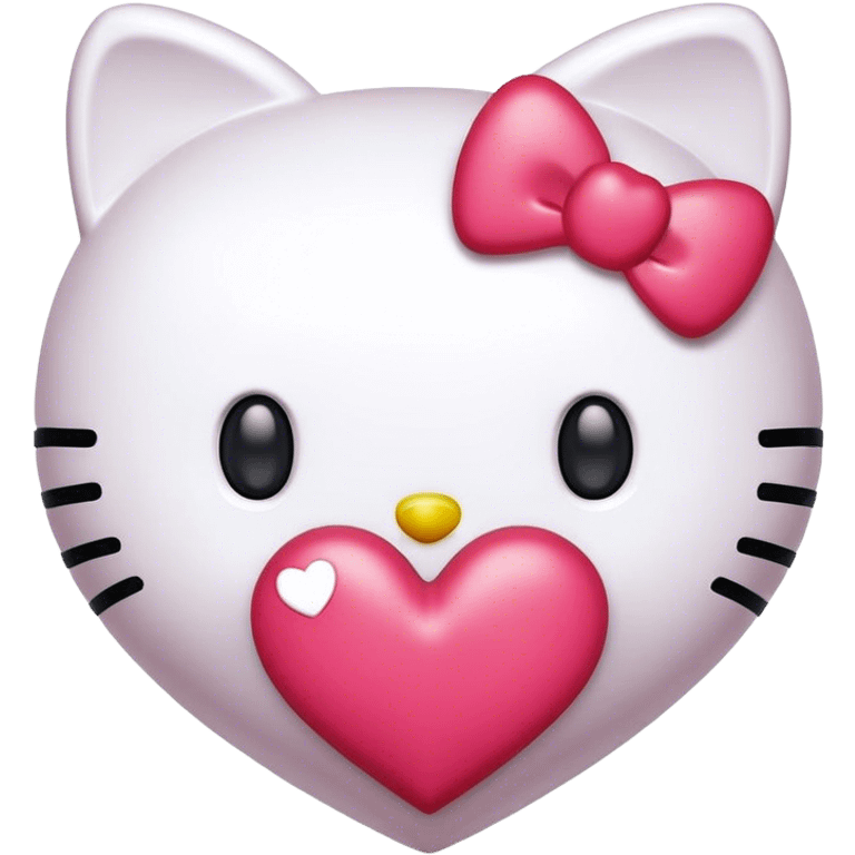 Hello kitty heart  emoji