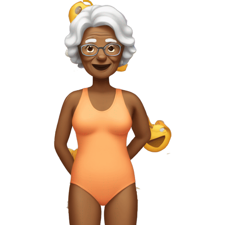 Grandma in bathing suit emoji