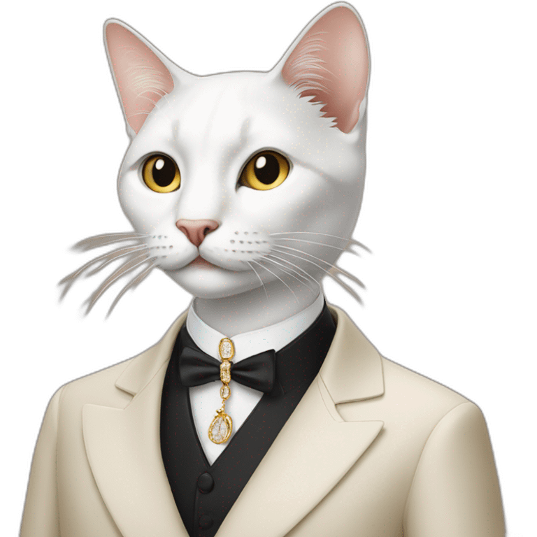 Cartier fashionable cat emoji