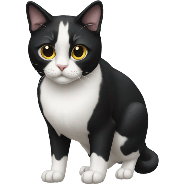 Tuxedo Cat Breed Full Body emoji