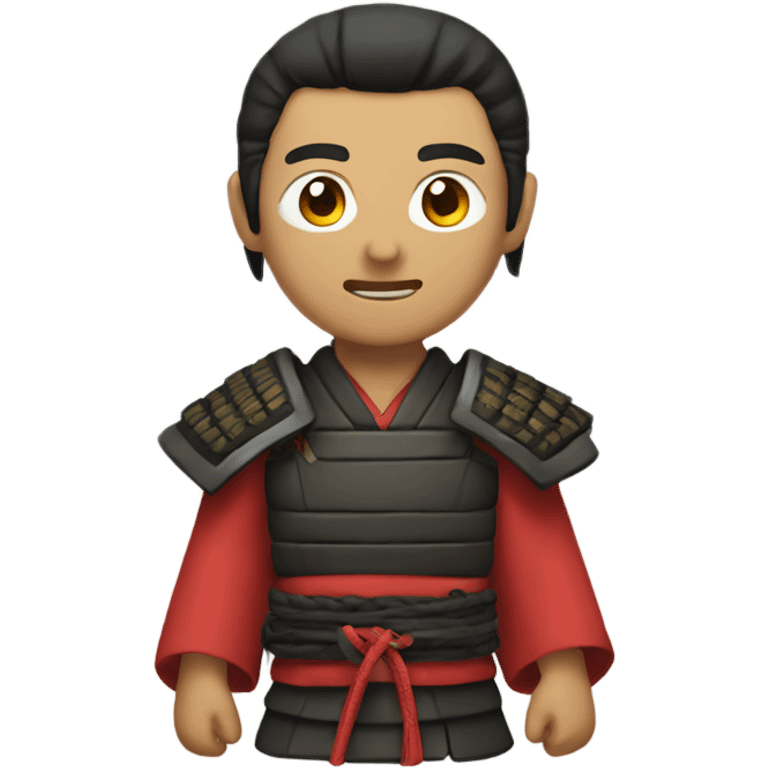 Asian man in samurai gear emoji