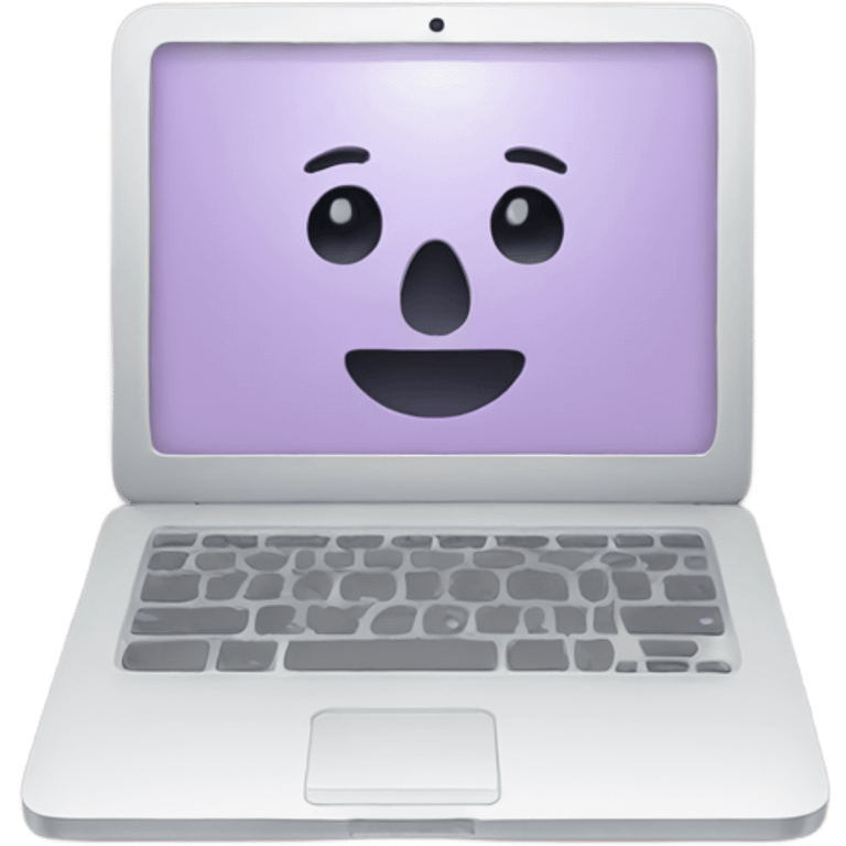 Soft aesthetic laptop emoji