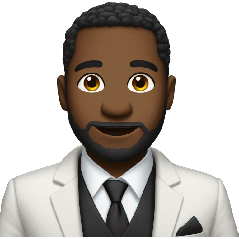 podcast show by 2 blacks guys that look like cats in suits emoji