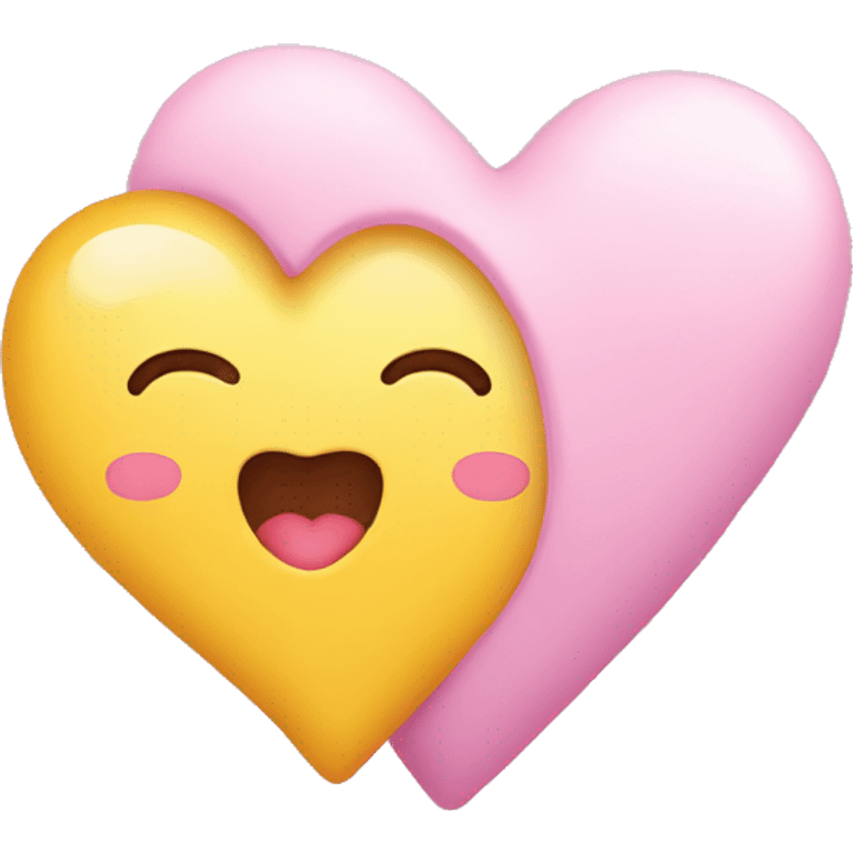 kawaii cute heart heart emoji