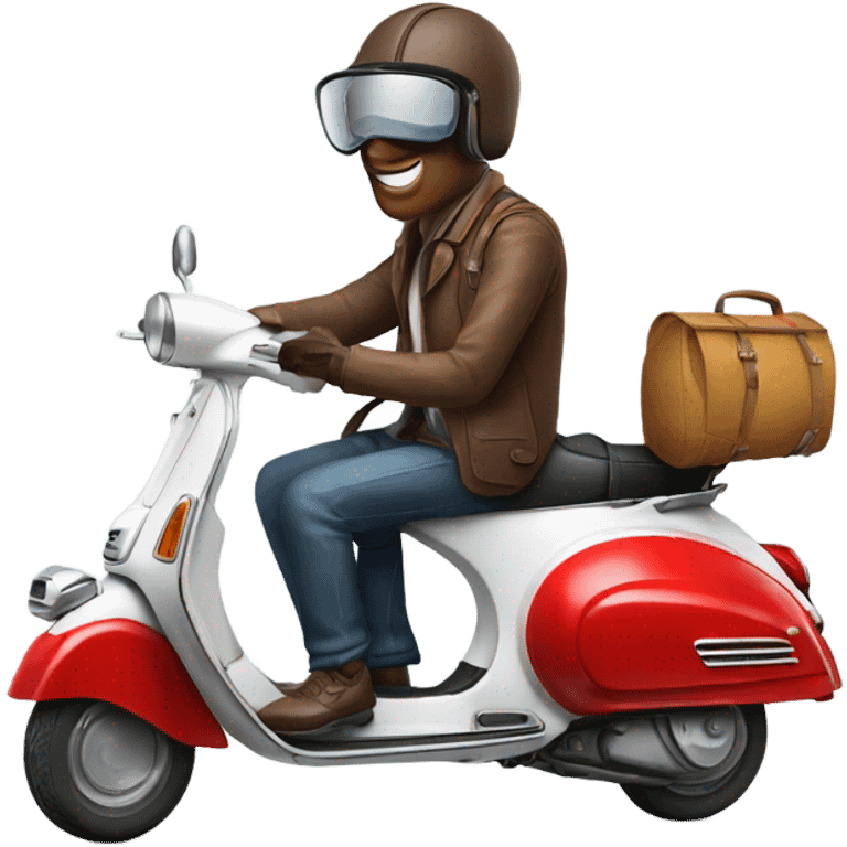 photographer in vespa piaggio emoji