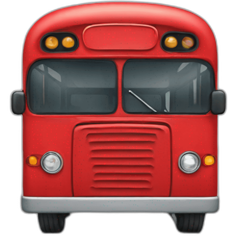 red-bus emoji