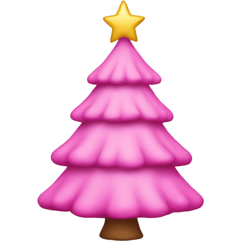 pink christmas tree emoji