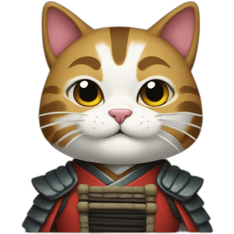 A samurai cat emoji