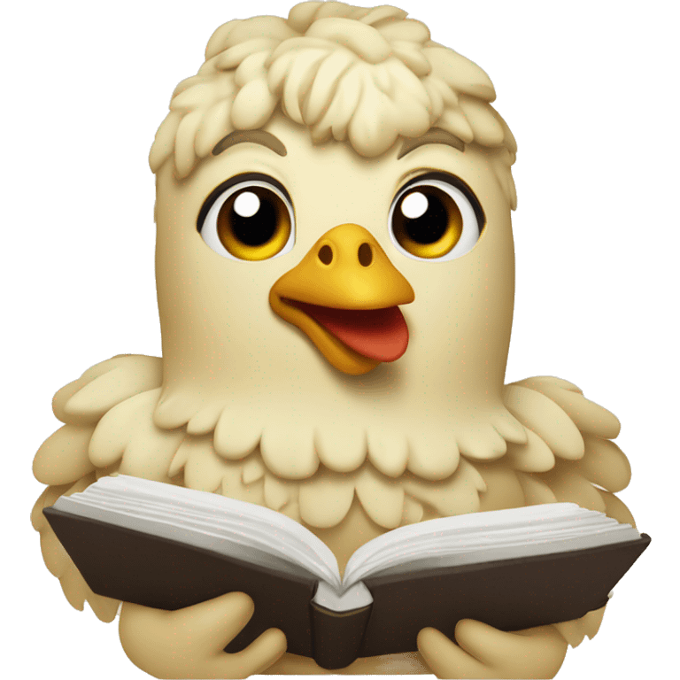 Chicken Alfredo with a Bible emoji