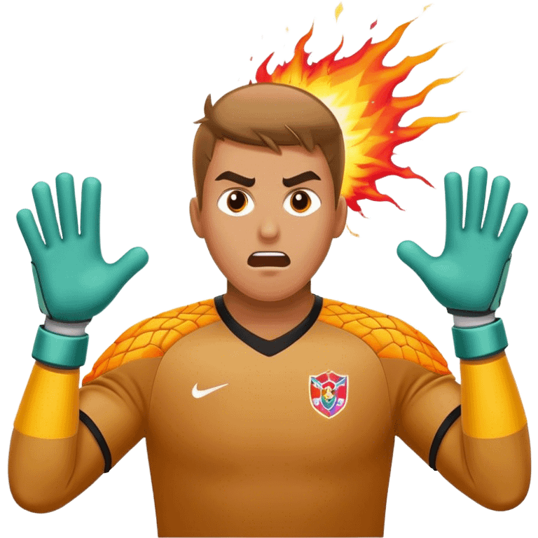 goalkeeper above head explosion emoji